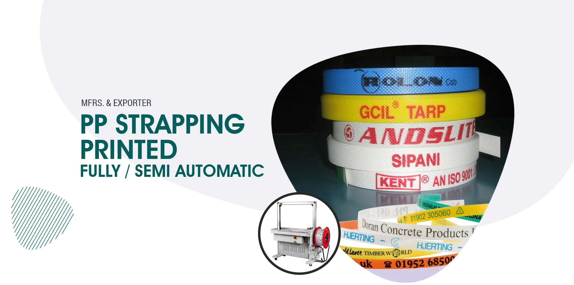 Semi & Semi Automatic Printed PP Strapping Roll