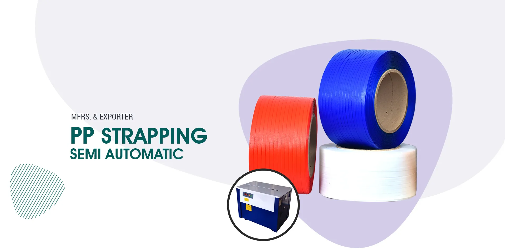 Semi Automatic PP Strapping Roll
